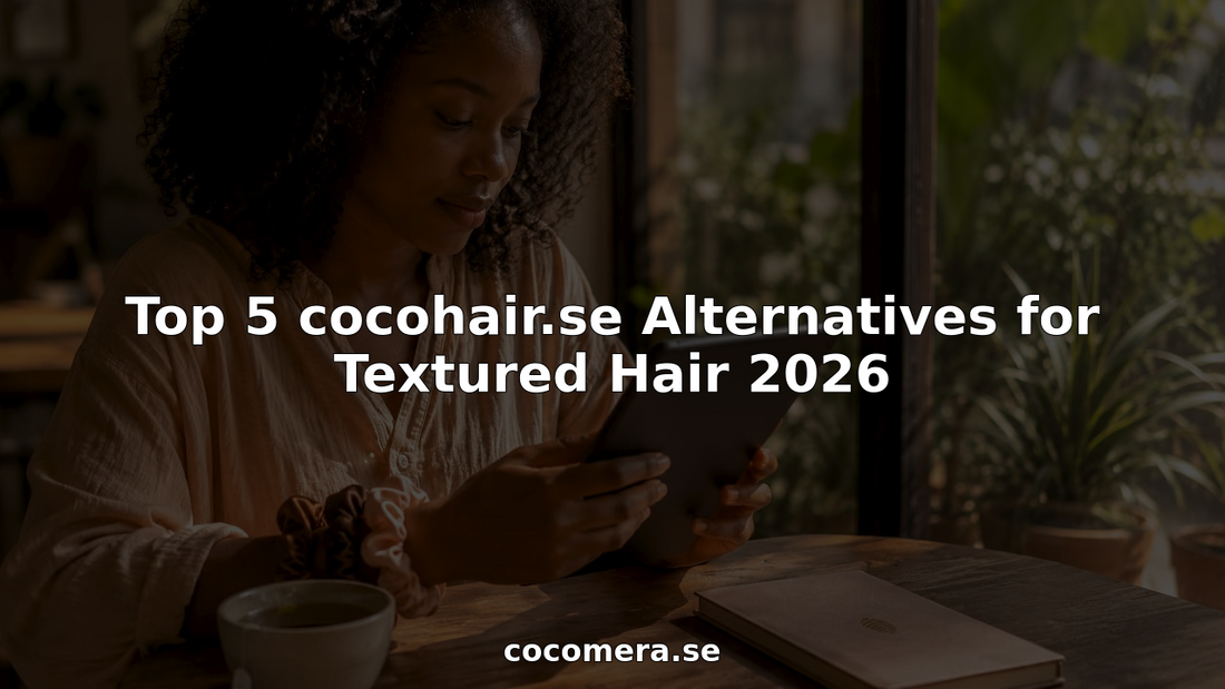 Woman shopping textured haircare online at home