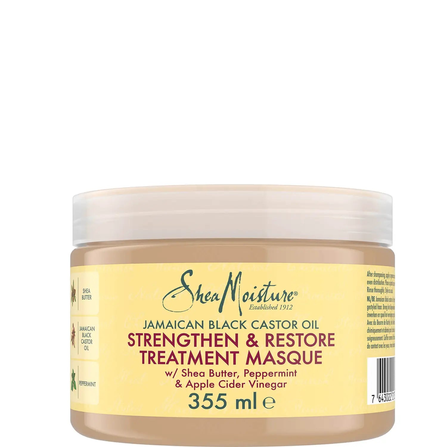 Shea Moisture Jamaican Black Castor Oil Strengthen & Restore Treatment Masque 340 g