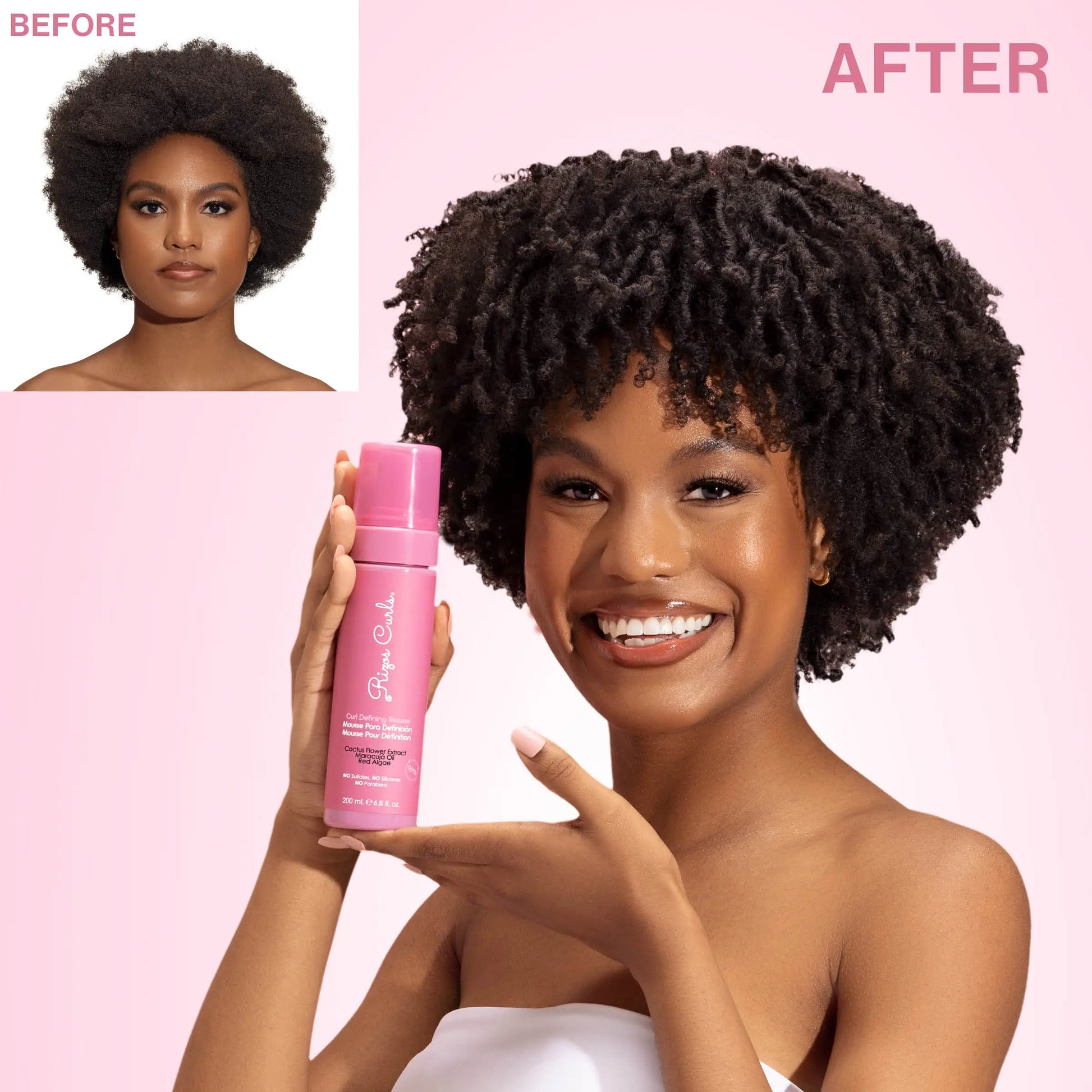 Do Hair Mousse Freshen Braided Curls Rizos Curls Curl Defining Mousse for Natural Hair 200ml | Cocomera