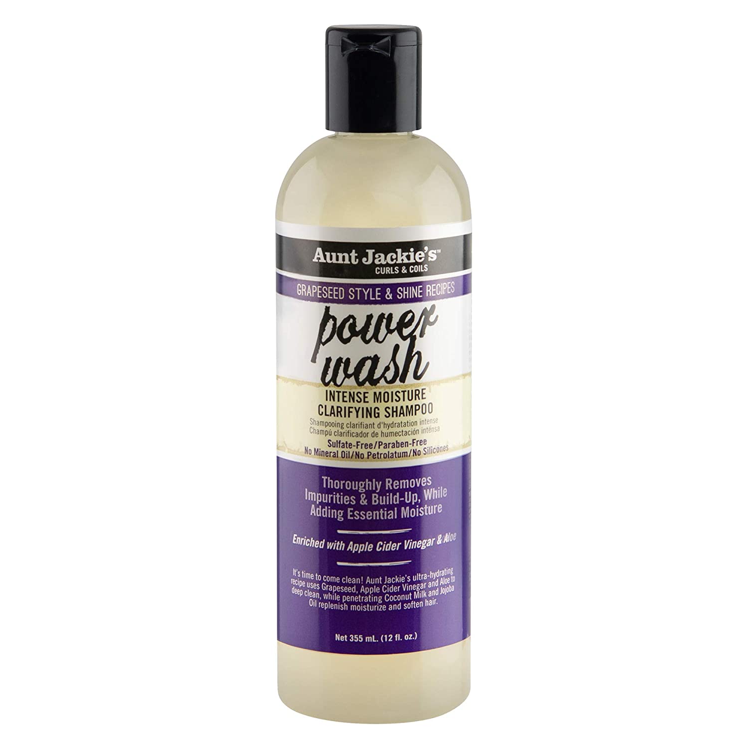 Aunt Jackie's Power Wash Instense Moisture Clarifying Shampoo 355ml