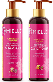 Mielle Pomegranate & Honey Moisturizing and Detangling Shampoo & Conditioner Bundle