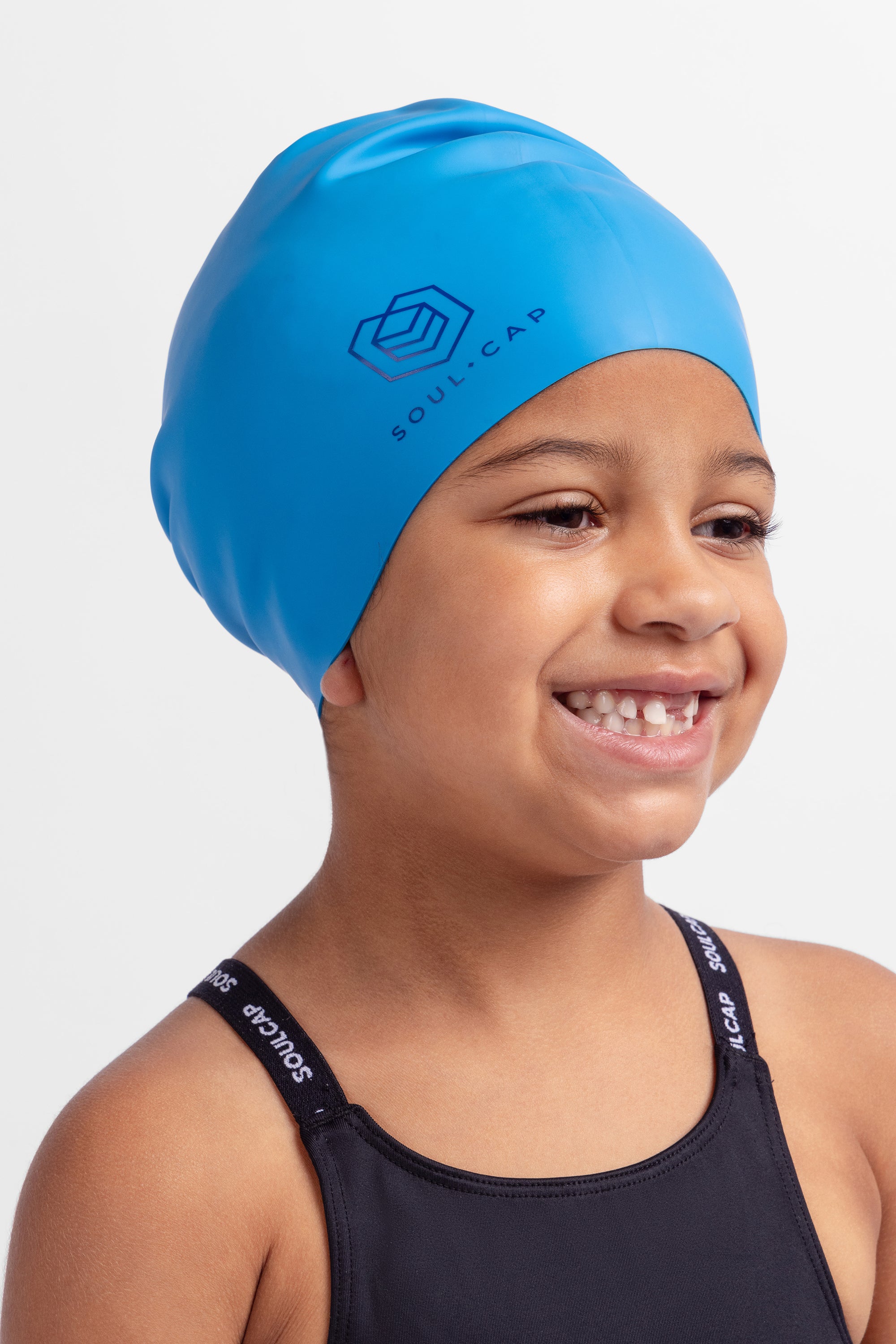 Kids Swim Cap for Large Hair- Soulcap