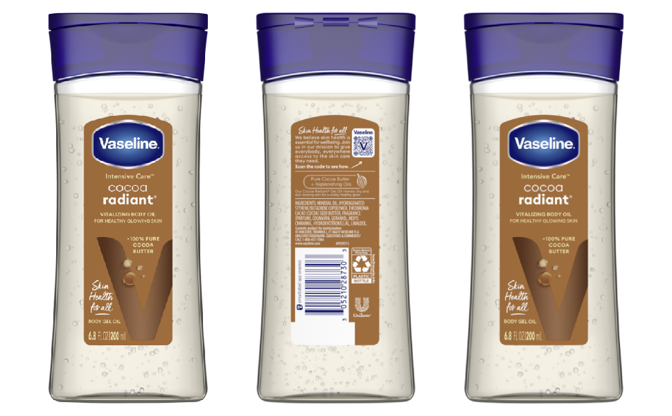 Vaseline Intensive Care Cocoa Radiant Gel Oil 200ml