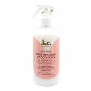 A spray bottle of KC by Keracare Curlessence Coco Water, 475ml, designed for natural hair types 3-4 with Jamaican Black Castor Oil & Coconut Oil to add moisture.