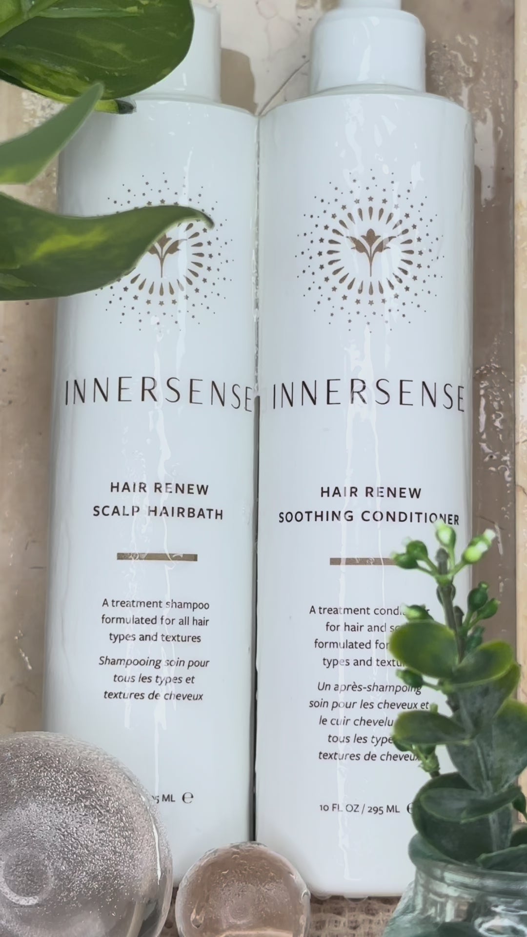 Load video: Innersense Hair Renew Soothing  Conditioner 295 ml